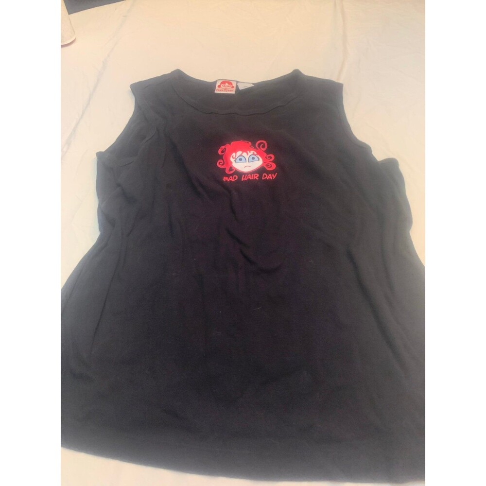 Fred Is Red “Bad Hair Day” Sleeveless Tee – Black – Size XXL – Made in USA